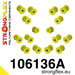106136A: Комплект полеуретановых сайлентблоков задней подвески SPORT