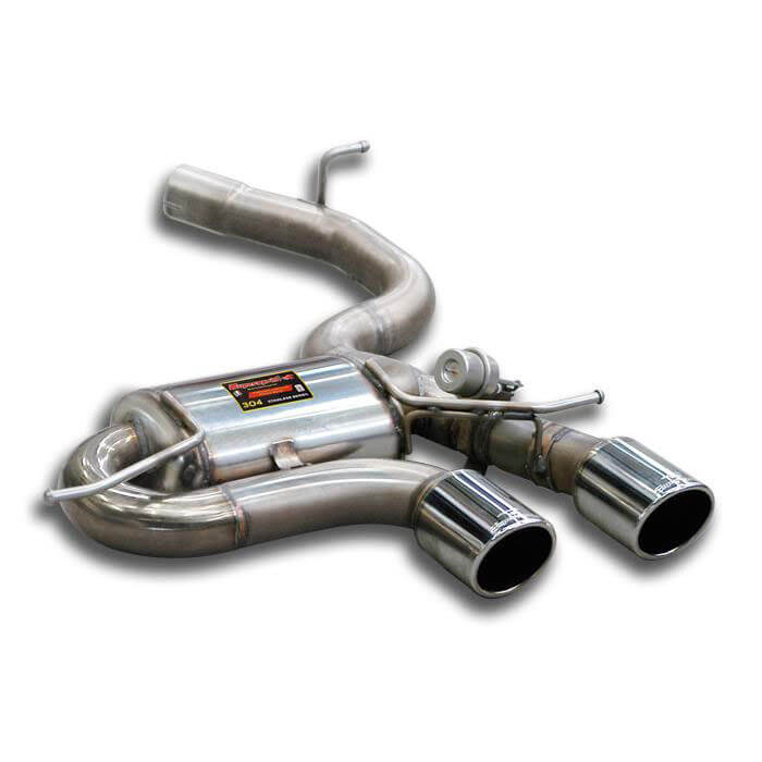 Supersprint Rear exhaust OO100 with valve VW GOLF 6 R