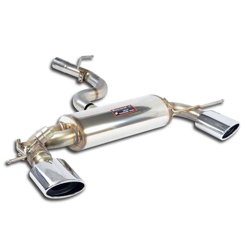 Supersprint Rear exhaust right - left with valve, endpipes 150x105 for AUDI TT S QUATTRO Coup?/Roadster