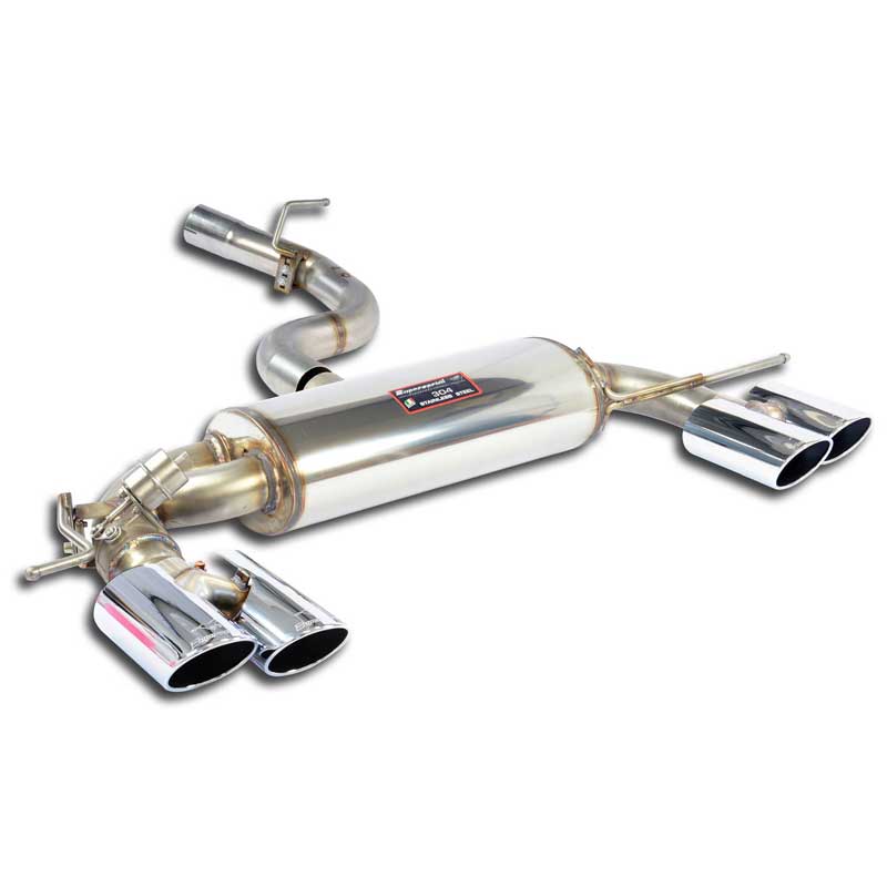Supersprint Rear exhaust right - left with valve, 4 endpipes 90x70 for AUDI TT S QUATTRO Coup?/Roadster