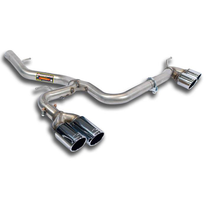 Supersprint Rear pipes RightOO80 - LeftOO80 (Muffler delete) BMW E82 Coup? 123d (N47 - 204 Hp) 07 -13