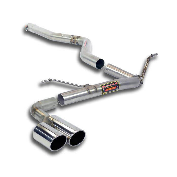 Supersprint Connecting pipe + rear pipe OO80 (Muffler delete) BMW F30 325d LCI