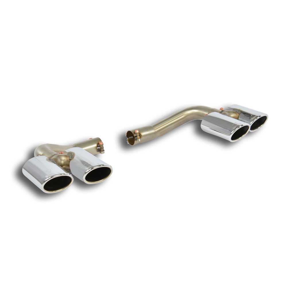 SUPERSPRINT Endpipe kit 4 exit ov. 90x60 Right + ov. 90x60 Left (for stock diffuser) MERCEDES W246 B 160 1.6T (102 Hp) 2015 -