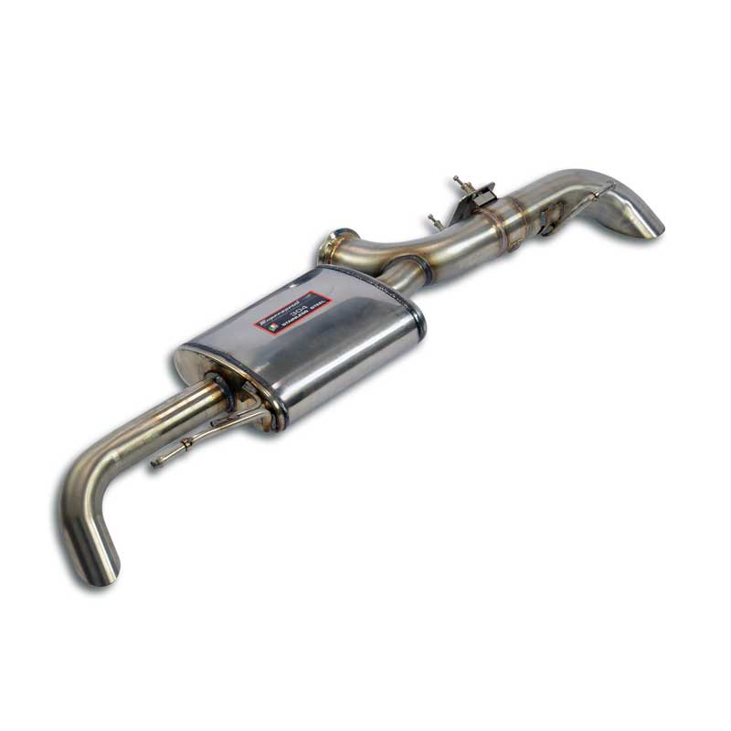 Supersprint Dual Sound rear muffler right, with flap for MERCEDES C118 CLA 220 with valve