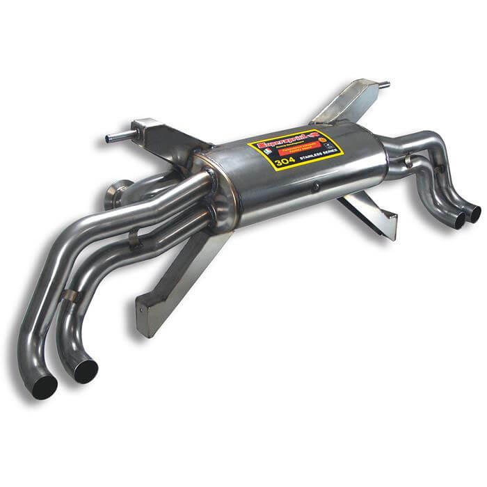 Supersprint Rear exhaust Right - Left 4 exits ( Replaces the main catalytic converter - fits to the stock endpipes) AUDI R8 PLUS 2015-
