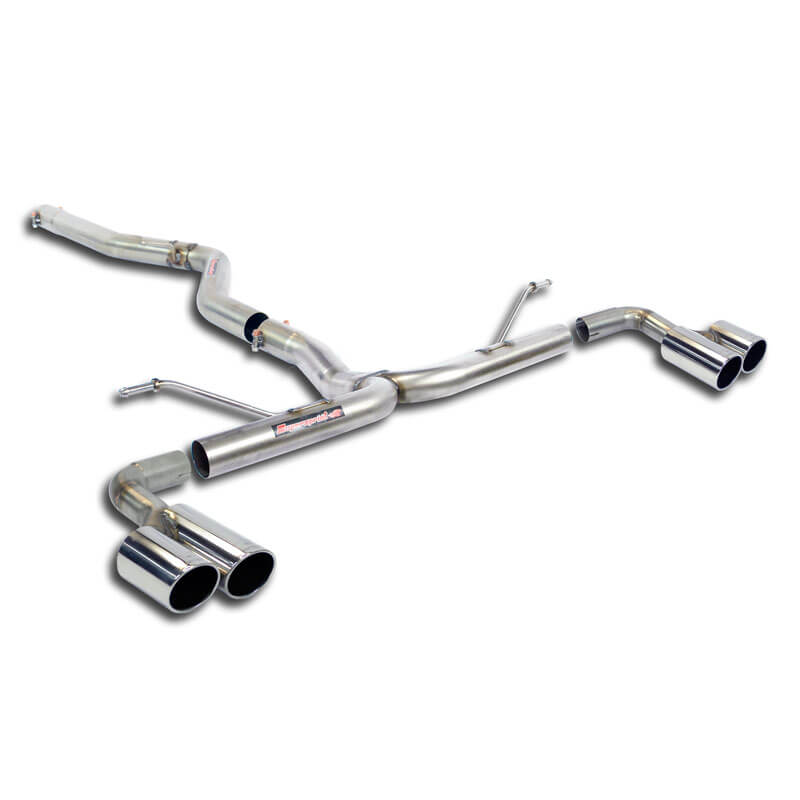 Supersprint Connecting pipe + rear pipe Right OO80 - Left OO80 (Muffler delete) BMW F22 220d