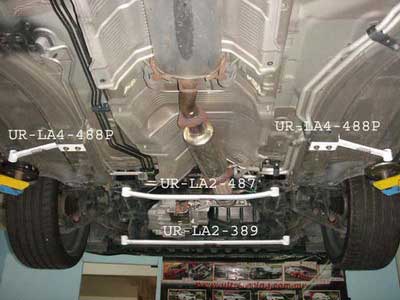 Honda Accord 03-08 4D UltraRacing 2-Point Front Lower Tiebar