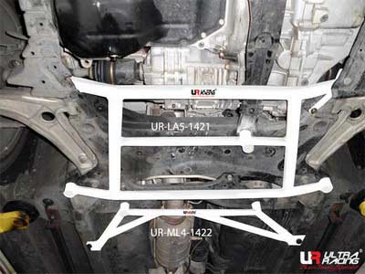 Mitsubishi EVO X UltraRacing 4-Point Mid Lower Brace 1422