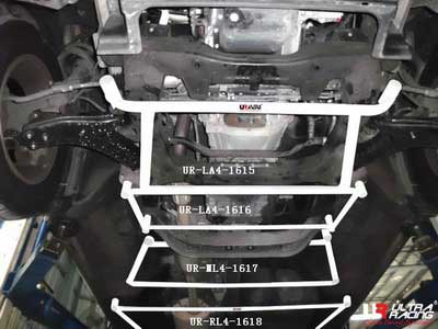 Hyundai H1 07+ 2.5D UltraRacing 4-Point Mid Lower Brace