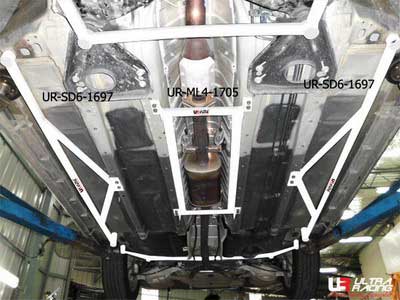 Nissan Teana 09+ J32 UltraRacing 4-Point Mid Lower Brace
