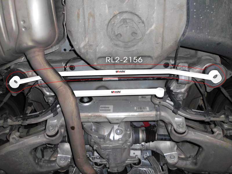 BMW 528i F10 10+ UltraRacing 2P Rear Lower Bar 2156