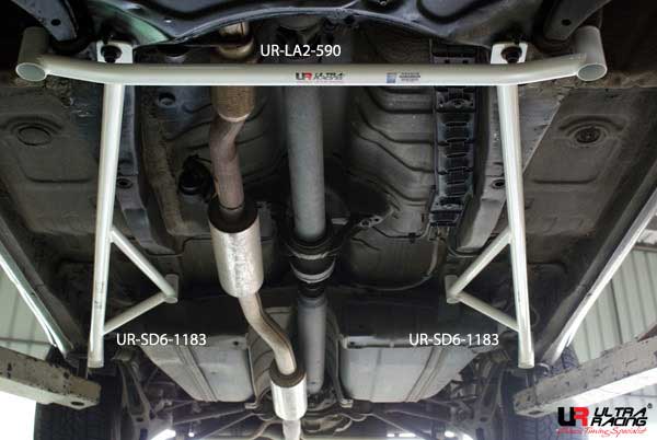For Toyota RAV4 95-00 (4D) UltraRacing 2x 3-Point Floor Bars