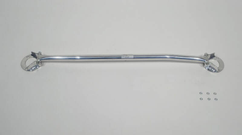 Front strut bar aluminum Fiat Uno MK1 (83- 89) Трехсоставная растяжка стоек крепится к существующим креплениям чашки стоек.
