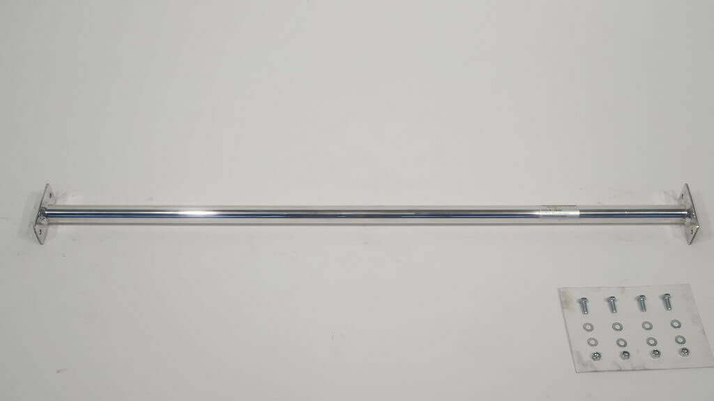 Rear strut bar aluminium Mercedes W202 (95 - 2002) / CLK W208 * Односоставная  растяжка стоек устанавливается с помощью винтов в промежуточном положениию соответствующие отверстия должны быть просверл
