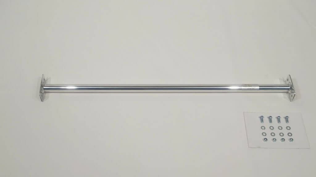 Rear strut bar aluminium Nissan Micra K11 (06/1998-2003) Односоставная  растяжка стоек устанавливается с помощью винтов в промежуточном положениию соответствующие отверстия должны быть просверлены.