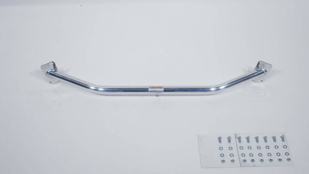 Front strut bar aluminum Opel Ascona / Manta B Injectors Односоставная растяжка стоек, крепления нужно сверлить.