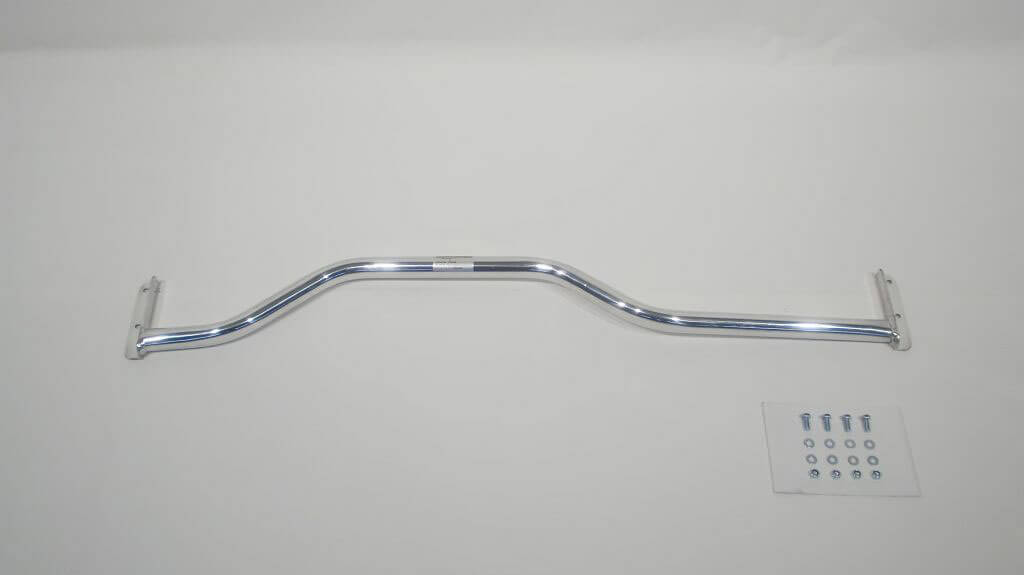 Front strut bar aluminum Opel Calibra / Vectra A 1,6-2,0 l Односоставная растяжка стоек, крепления нужно сверлить.