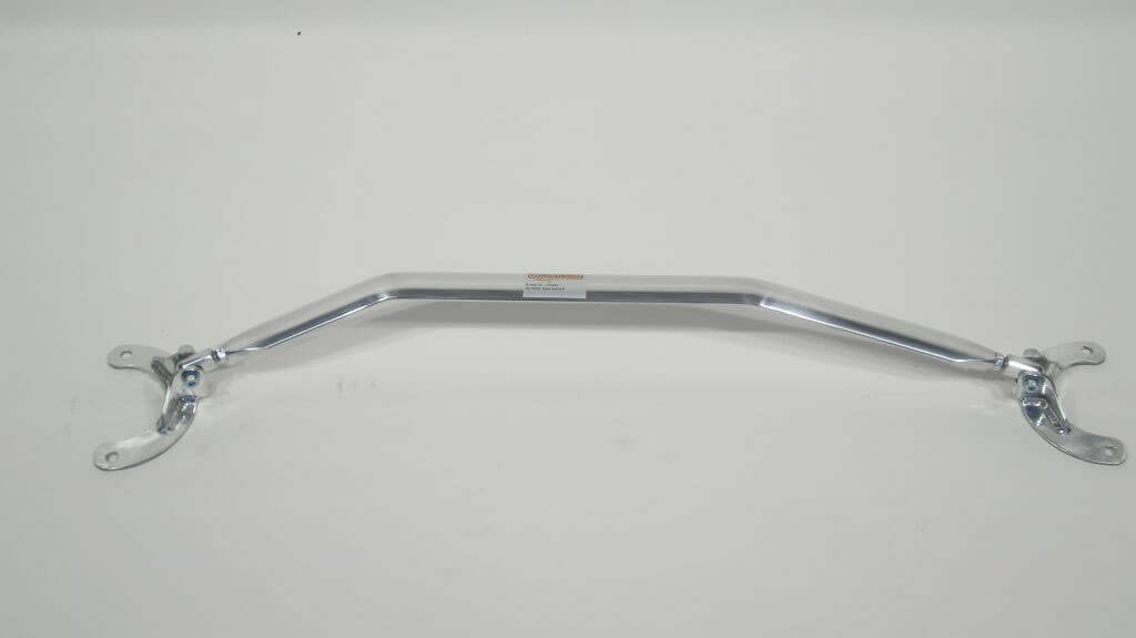 Front strut bar aluminum radngiine/carbon look Opel Astra-F 1,4-2,0l also Ecotec 16V (for 04/98) Трехсоставная растяжка из двух труб крепится к существующим креплениям чашки стоек.