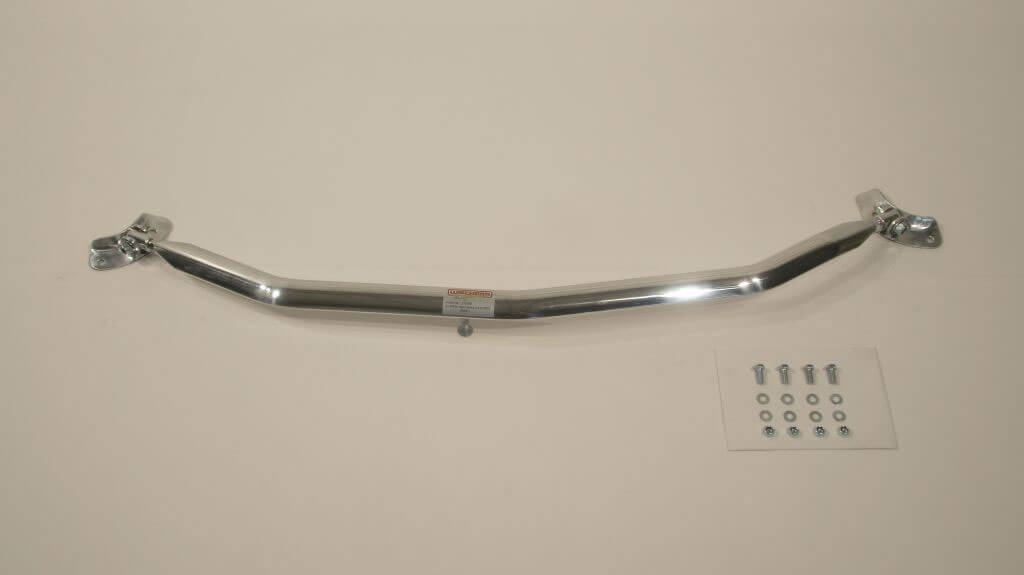 Front strut bar aluminum radngiine/carbon look Opel Astra J ( 2009) Трехсоставная растяжка стоек, крепления нужно сверлить.
