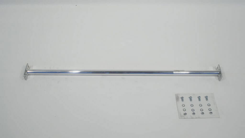 Rear strut bar aluminium Skoda Fabia II Type 5J (2007-2010), also RS Односоставная  растяжка стоек устанавливается с помощью винтов в промежуточном положениию соответствующие отверстия должны быть про