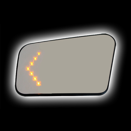 Зеркальный элемент (с подогревом) со встроенным светодиодным повторителем  Lad